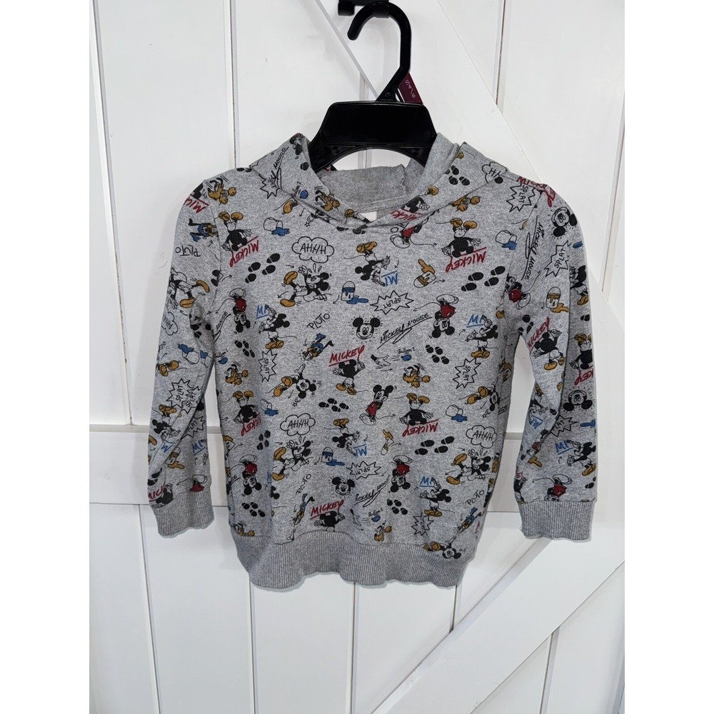 Walt Disney World Mickey Minnie Mouse Hoodie Sweatshirt‎ Pullover Sz 6